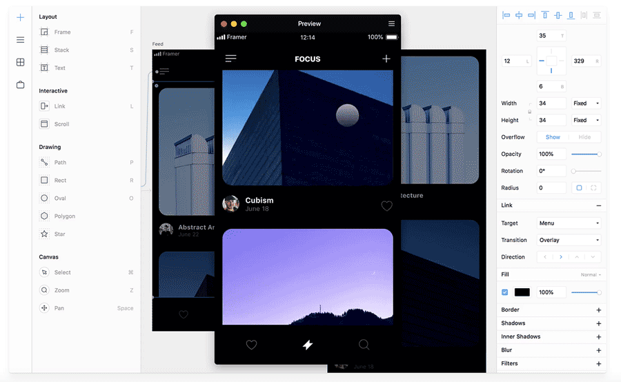 framer site